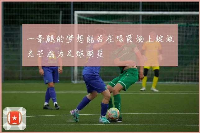 一条腿的梦想能否在绿茵场上绽放光芒成为足球明星